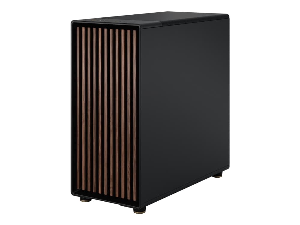 Fractal Design North XL, Midi Tower, PC, musta, Puuhiili, ATX, EATX, mikro ATX, Micro-ITX, Terästä, Puu, Pelaaminen