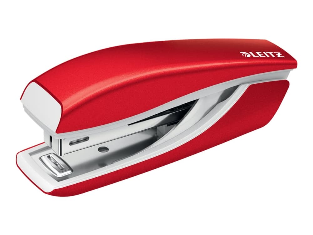 Leitz NeXXt WOW mini metallinitoja 10 arkkia, 10 arkkia, Punainen, Metalli, Muovi, 80 g/m², 3,5 cm, Yläreuna