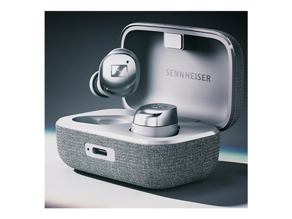 Kuulokkeet Sennheiser Momentum True Wireless 4 vastamelunappikuulokkeet, hopea