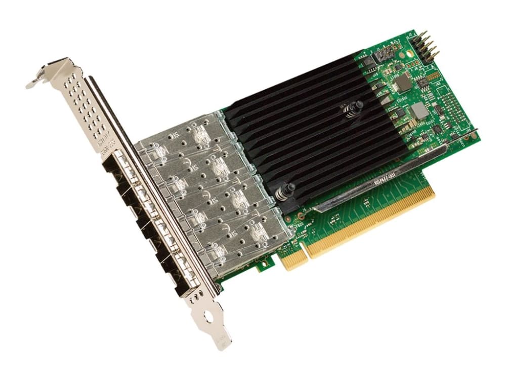 Intel Ethernet-verkkosovitin E810-XXVDA4 - Verkkosovitin - PCIe 4.0 x16 lavprofil - 10/25 Gigabit SFP28 x 4 x 4