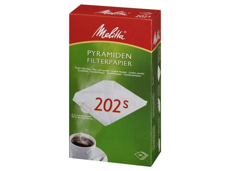 Pyramidisuodatin nro 202s Valkoinen,5 kpl x 100 kpl/krt
