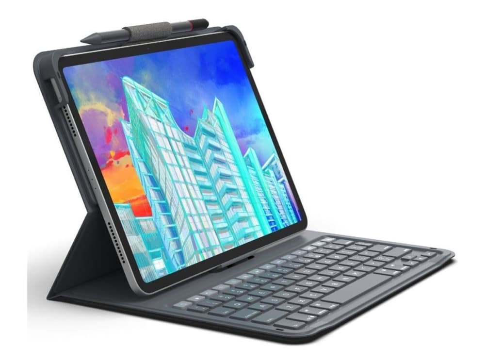 ZAGG Messenger Folio 2, QWERTY, Pohjoismainen, Apple, 10.9-inch iPad (Gen 10), Puuhiili, Langaton