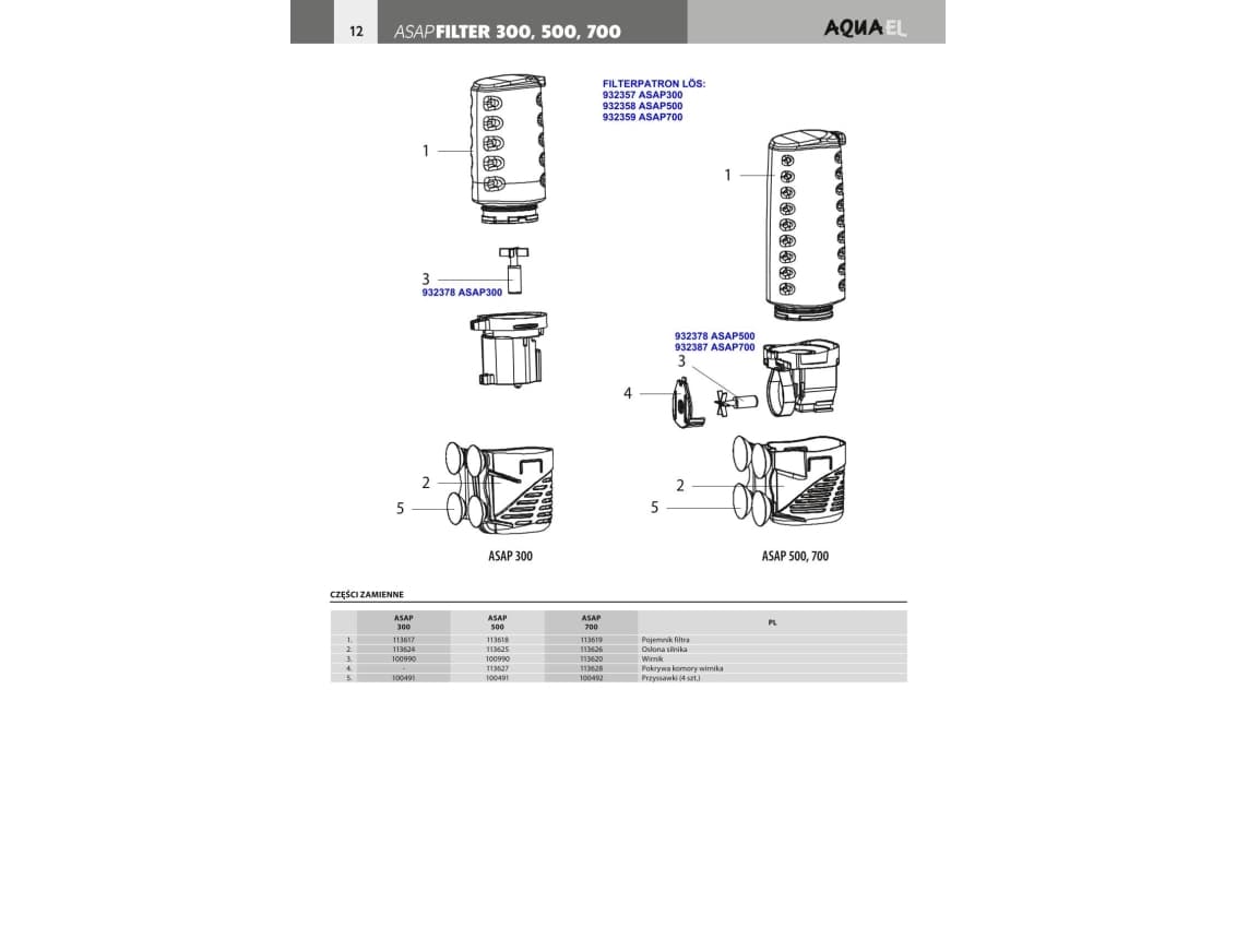 Aquael 113613, 250 L, 480 g, 95 mm, 95 mm, 260 mm
