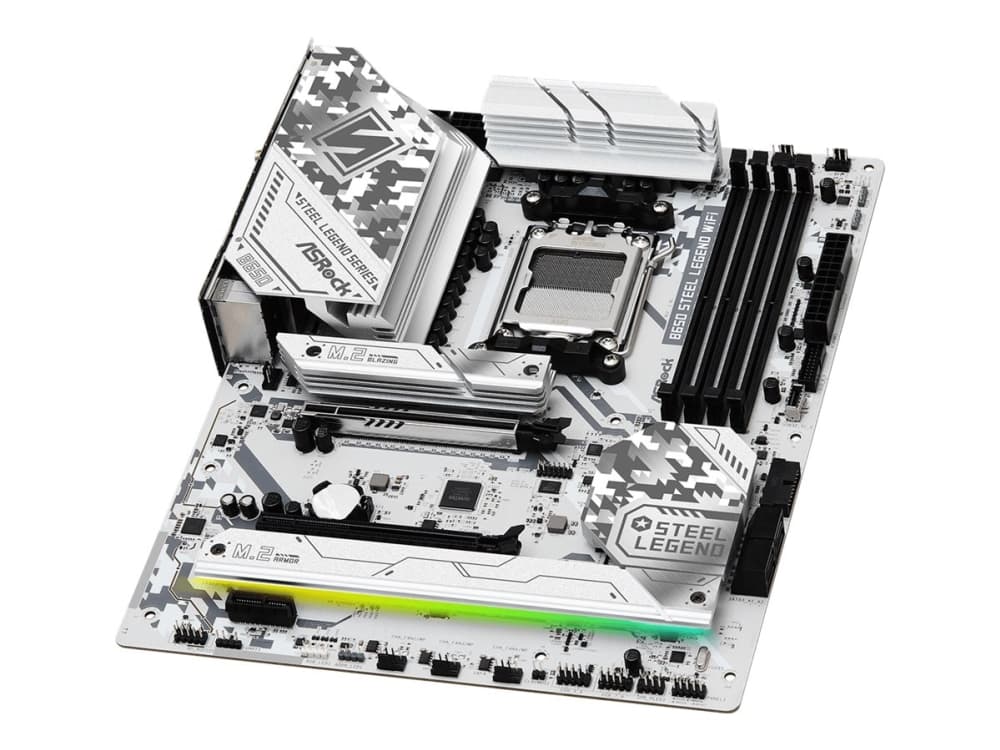 Asrock B650 Steel Legend WiFi, AMD, Pistoke AM5, AMD Ryzen 7000 Series, DDR5-SDRAM, 192 GB, DIMM