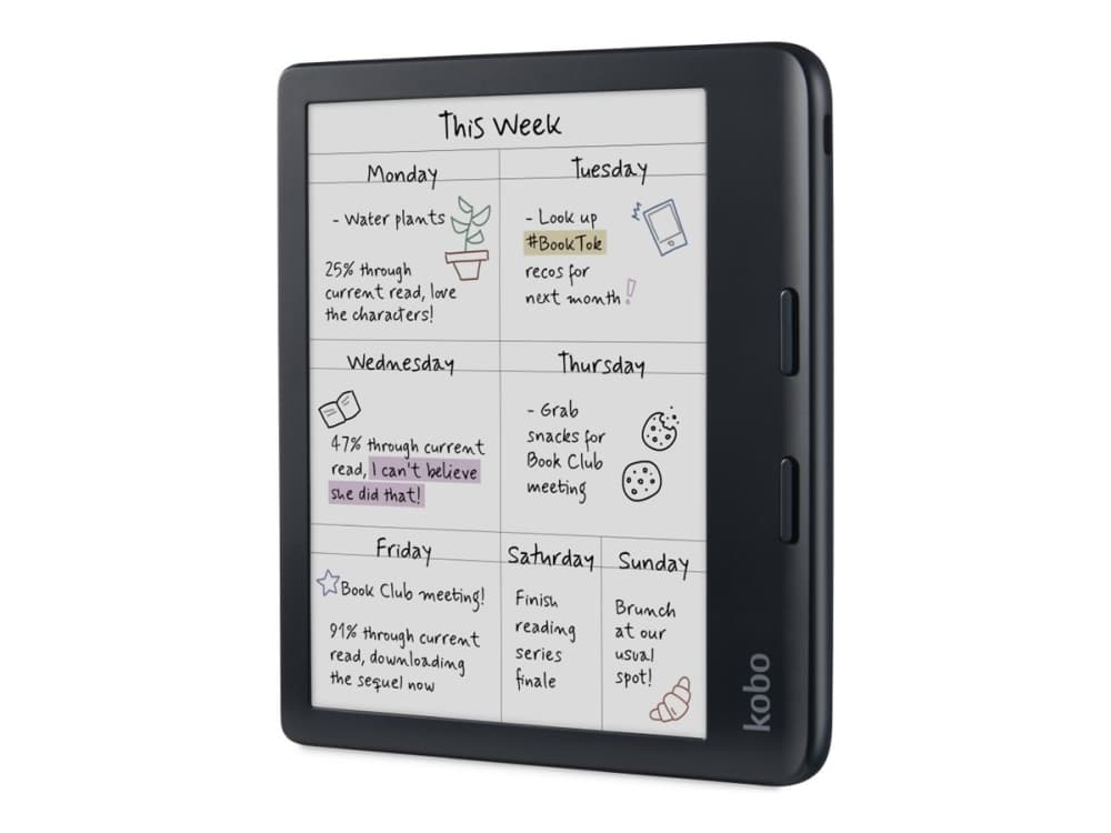 Rakuten Kobo Libra Colour, 17,8 cm (7), E Ink Kaleido, 1264 x 1680 pikseliä, EPUB, RTF, EPUB3, MOBI, CBR, PDF, TXT, CBZ, FlePub, HTML, PNG, BMP, TIFF, GIF, JPEG, 32 GB