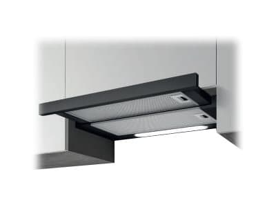 Elica Elite 14 LUX 50 BL, 304 m³/h, Suutin/Uudelleenkierrättävä, E, D, D, 62 dB