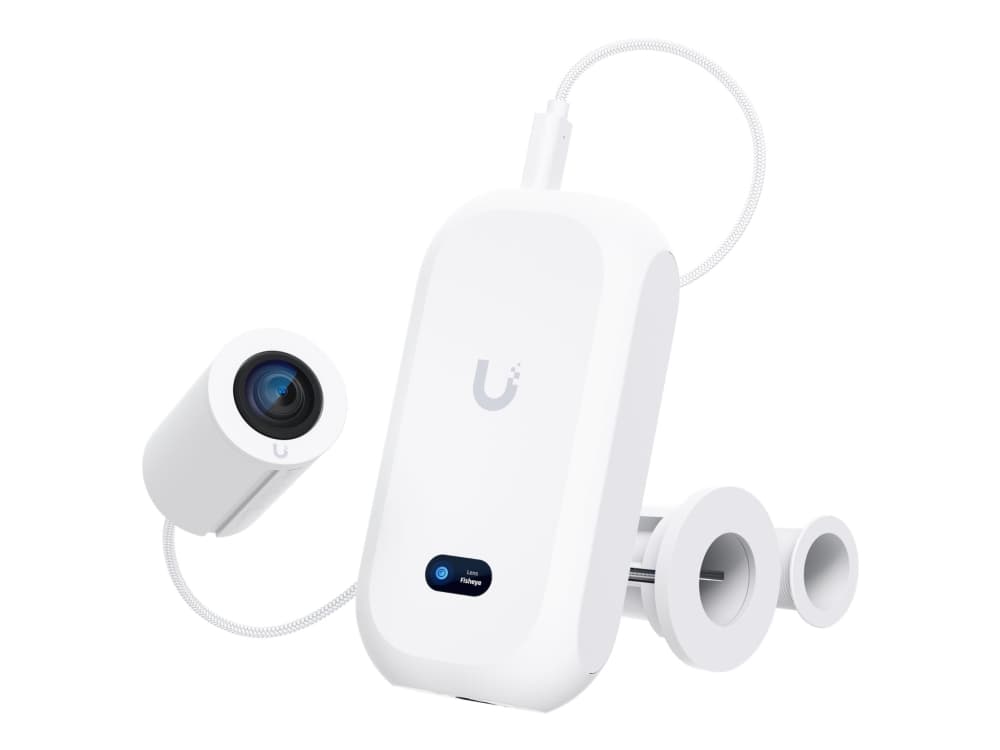 Ubiquiti UniFi AI Theta Pro - Kit - verkkoturvakamera - sisätiloissa - väri (päivä/yö) - 8 MP - 2160 x 2160 - kiinteä polttoväli - ääni - GbE - H.264 - PoE - AI Theta Hubin kanssa