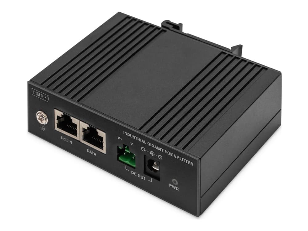 Digitus DN-651140, IEEE 802.3af, IEEE 802.3at, IEEE 802.3bt, 10/100/1000Base-T(X), Sort, 36 - 57 V, 12V, 12 V, 12 V