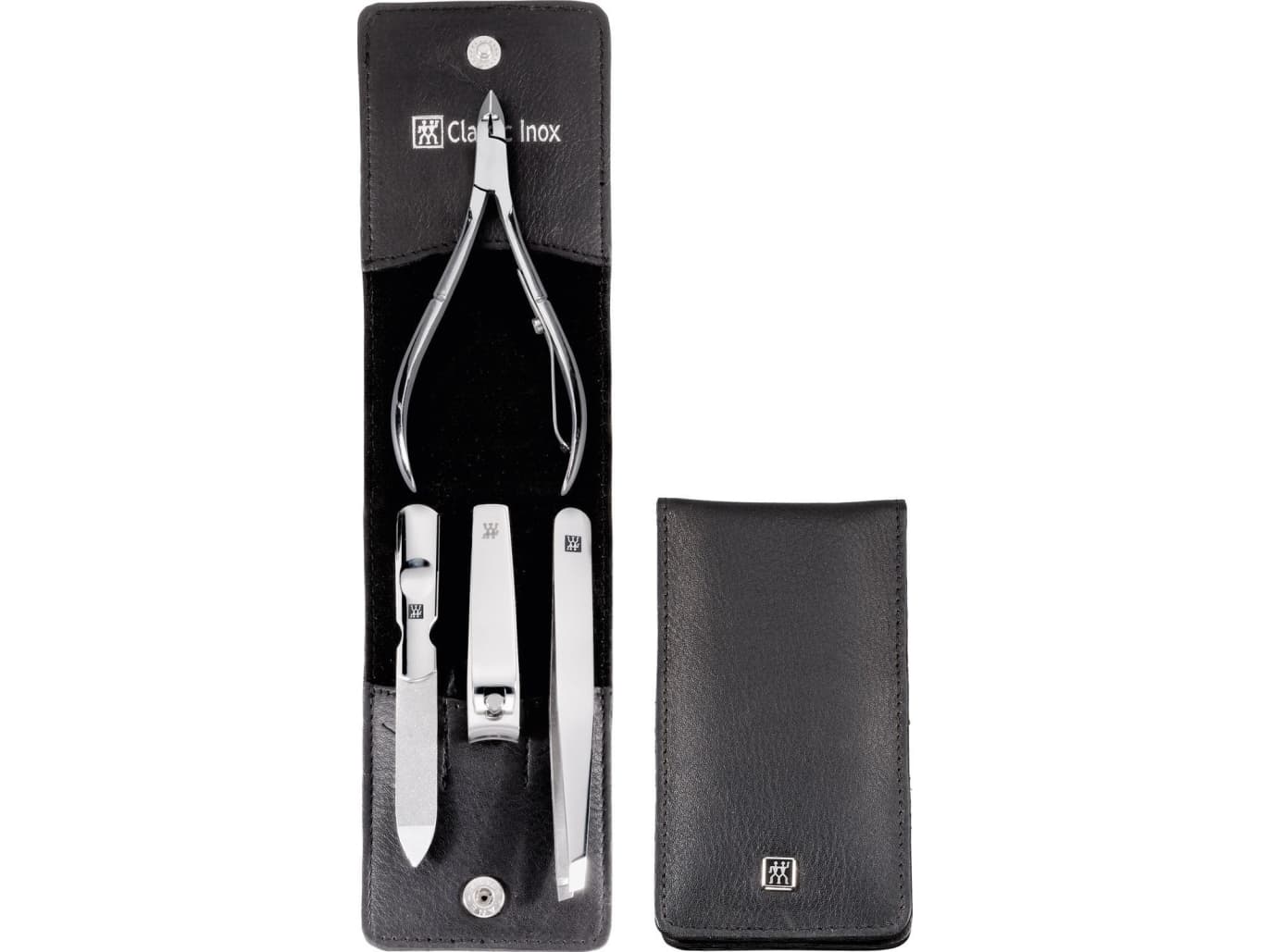 ZWILLING 97438-004-0, Musta, Ruostumaton teräs, Ruostumaton teräs, Ei sukupuolirajoitusta, 4 kpl, Musta, Nahka
