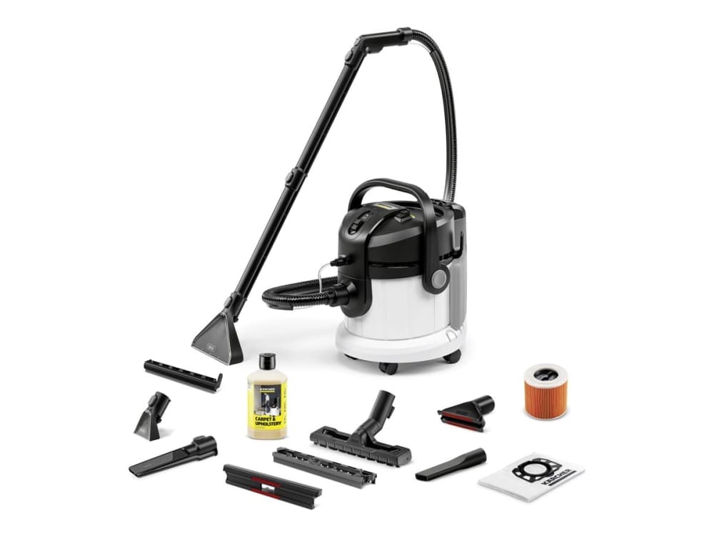 Kärcher SE 4 Plus black/white 1.081-170.0, 10 W, Tynnyri-imuri, Kuiva ja märkä, Pölypussi, Suodatus, musta, Valkoinen