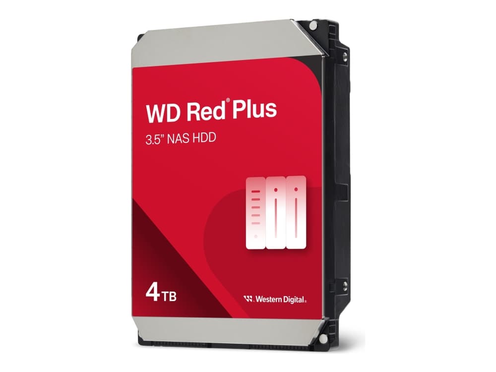 WD Red Plus WD40EFPX - Kiintolevy - 4 TB - sisäinen - 3,5 - SATA 6Gb/s - 5400 rpm - puskuri: 256 MB
