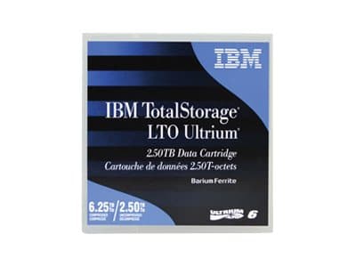 IBM LTO Ultrium 6, Tyhjä datanauha, LTO, 2,5 TB, 6,25 TB, 885 m, 6,1 µm