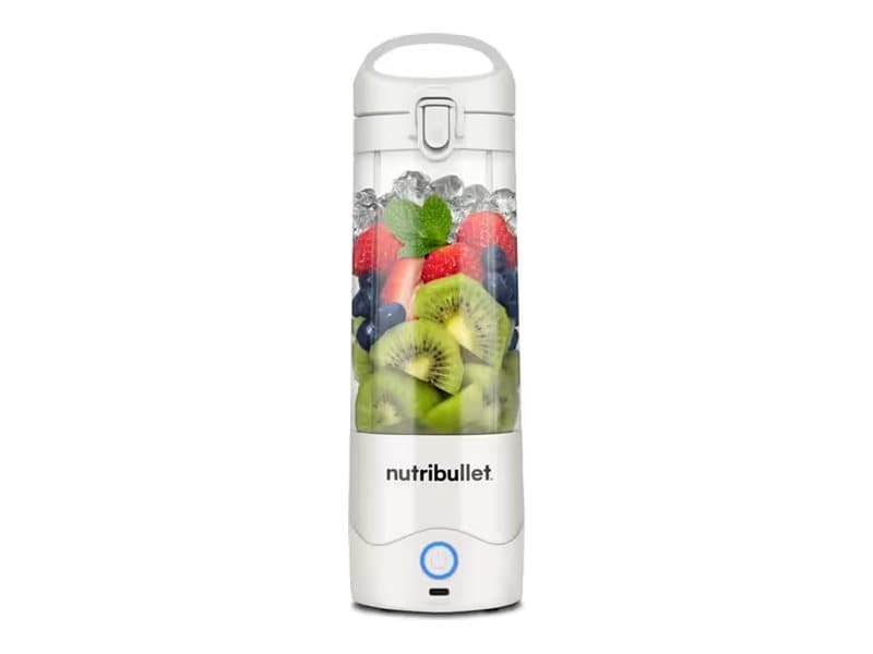 NutriBullet Portable, urheilusekoitin, 0,475 L, Impulsfunktion, Knusning af is, Hvid