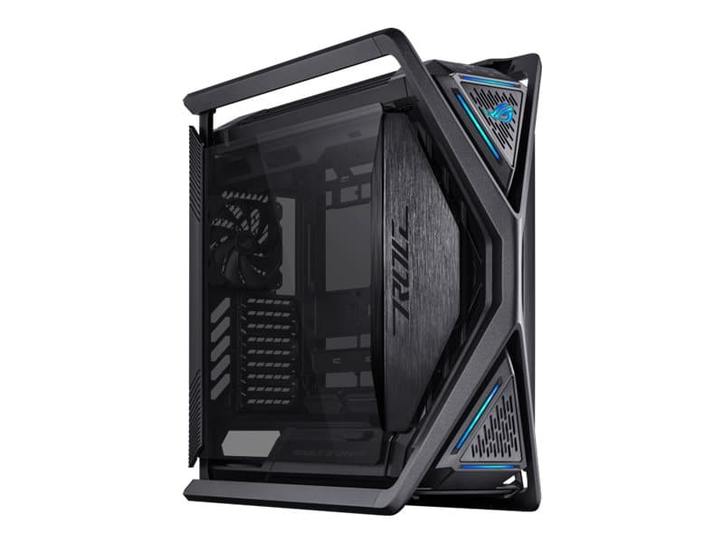ASUS ROG Hyperion GR701 BTF Edition, Tower, PC, musta, Läpinäkyvä, ATX, EATX, mikro ATX, Mini-ITX, Pelaaminen, Multi