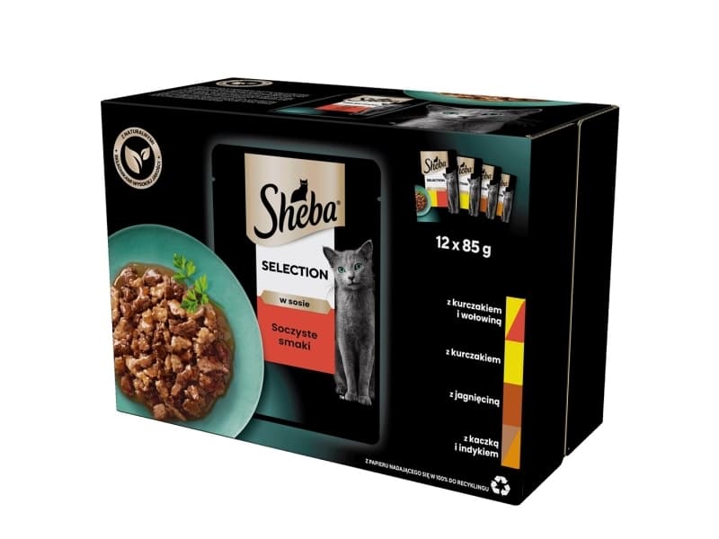 Sheba 3065890095939, aikuisille, naudanliha, kana, ankka, lammas, kalkkuna, 85 g