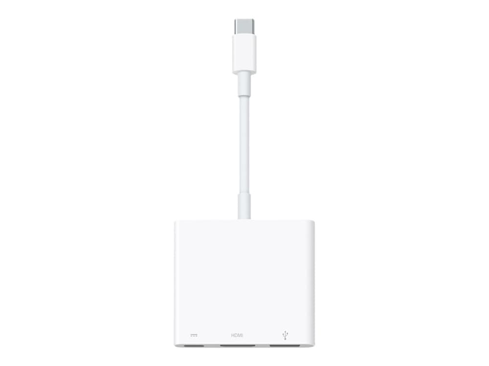 Apple MW5M3ZM/A, USB Type-C, HDMI, USB 3.2 Gen 1 (3.1 Gen 1) Type-A, USB 3.2 Gen 1 (3.1 Gen 1) Type-C, 1920 x 1080 (HD 1080), 3840 x 2160, 1080p, 2160p, Valkoinen, Pyöreä kaapeli