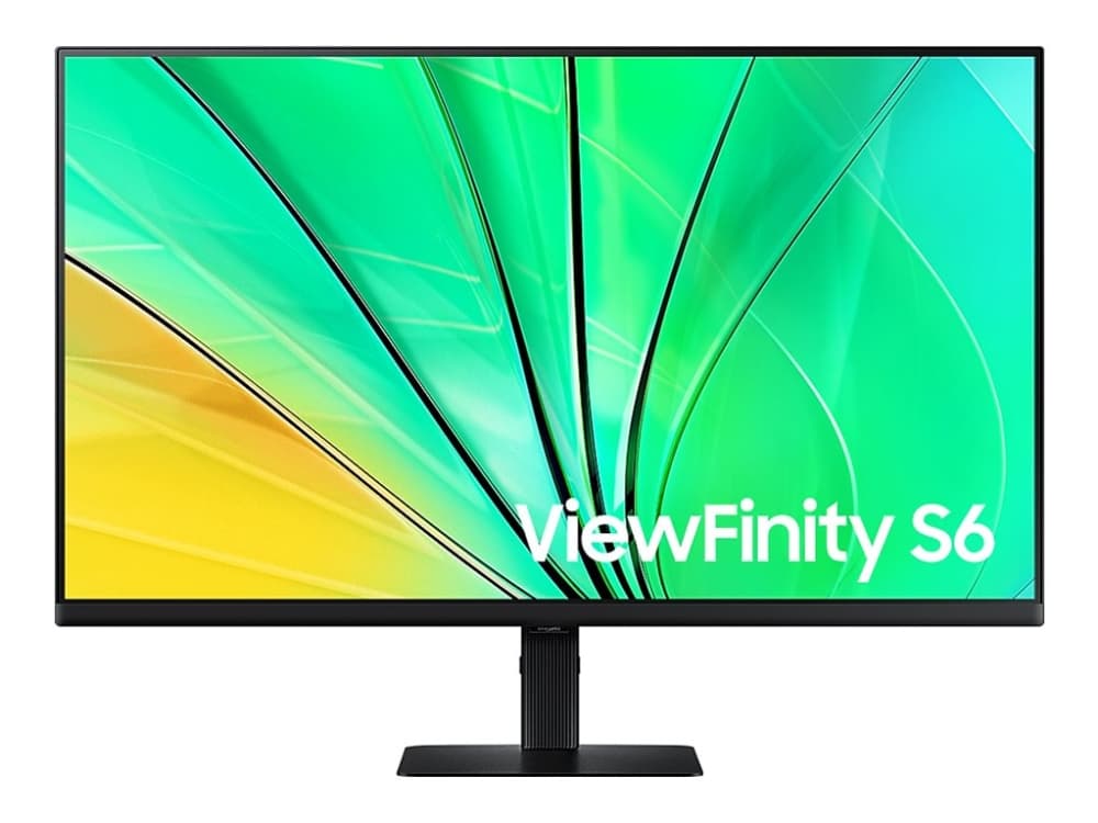 Samsung ViewFinity S6 S32D600EAU - LED-näyttö - 32 - 2560 x 1440 QHD @ 100 Hz - IPS - 350 cd/m² - 1000:1 - HDR10 - 5 ms - HDMI, DisplayPort - musta