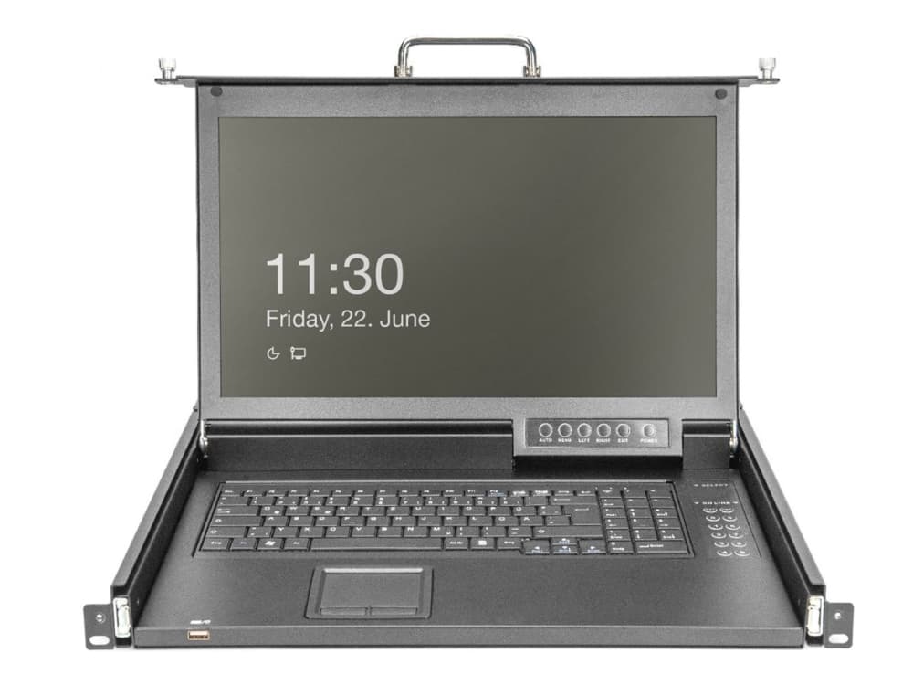 Digitus DS-72220-6GE, 43,2 cm (17), 1920 x 1080 pikseliä, 1000:1, 16:9, TFT, 16,78 miljoonaa väriä