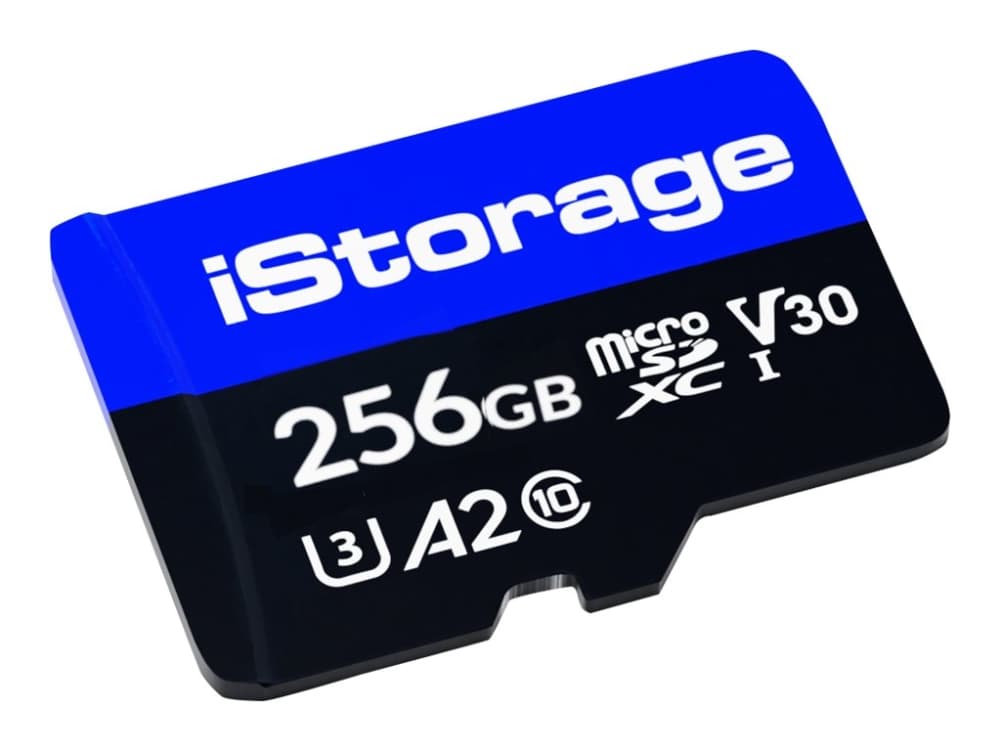 iStorage IS-MSD-1-256, 256 GB, MicroSDXC, luokka 10, UHS-III, luokka 3 (U3), V30
