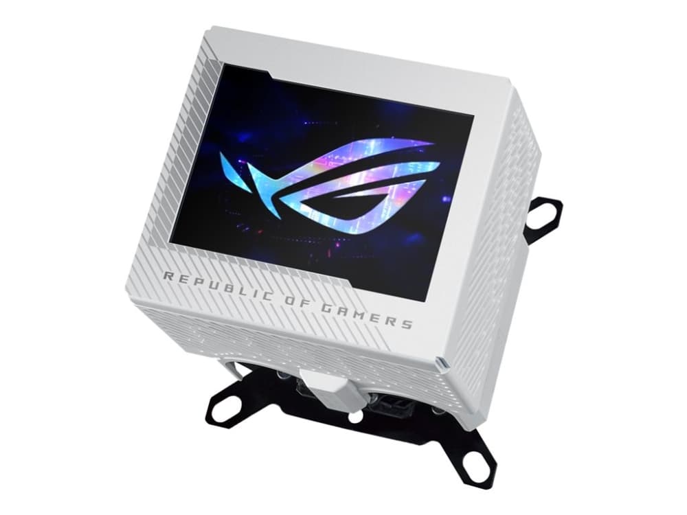 ASUS ROG RYUJIN III WB White Edition, vesilohko, kupari, valkoinen, LGA 1150 (Socket H3), LGA 1151 (Socket H4), LGA 1155 (Socket H2), LGA 1156 (Socket H), LGA 1200..., 1 tuuletin(t), 21,08 kuutiometriä/min.
