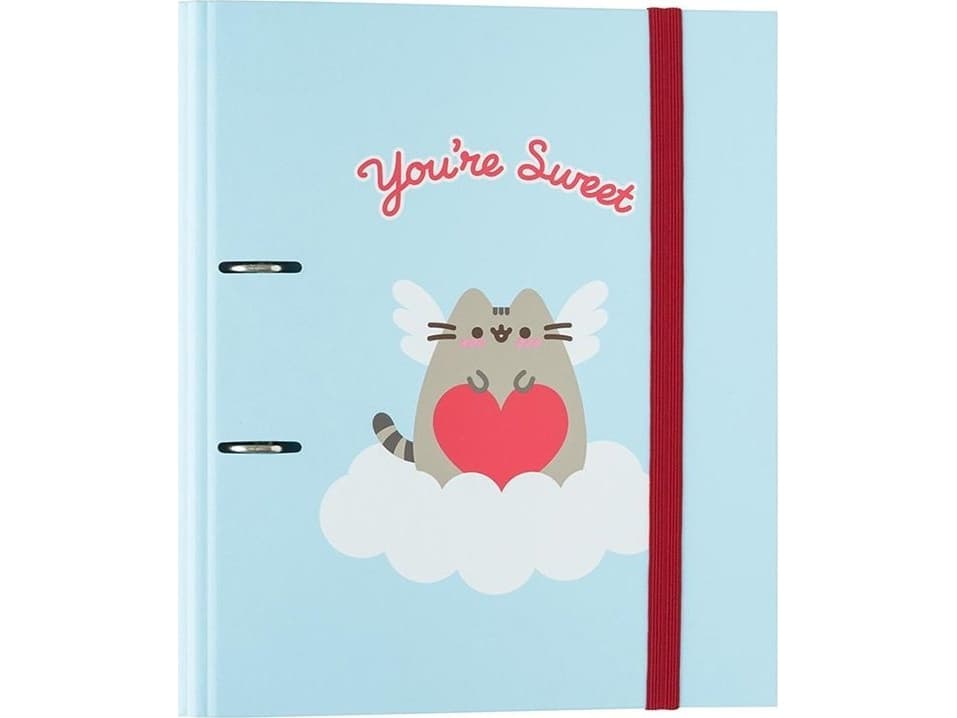Pusheen Pusheen - A4-kansio Purrfect Love -mallistosta (2 rengasta, kuminauha)