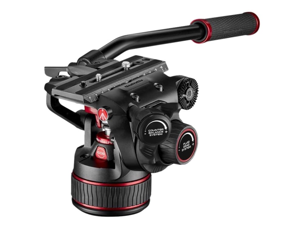 Manfrotto MVH608AH, Kiinnityspuristin, Musta, Punainen, Alumiini, 8 kg, 1/4, 3/8, MVAPANBARM MVAPANBARL