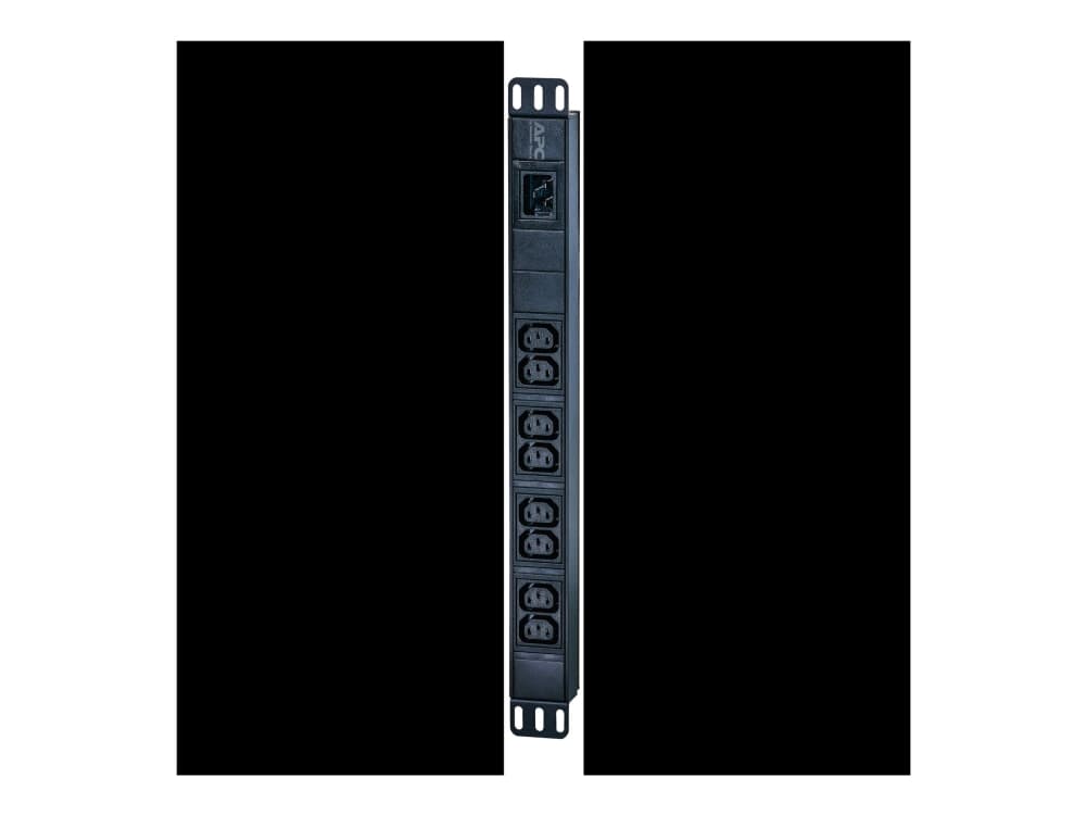 APC EPDU1016B, Perus, 1U, Yksivaiheinen, Vaaka, Alumiini, Musta