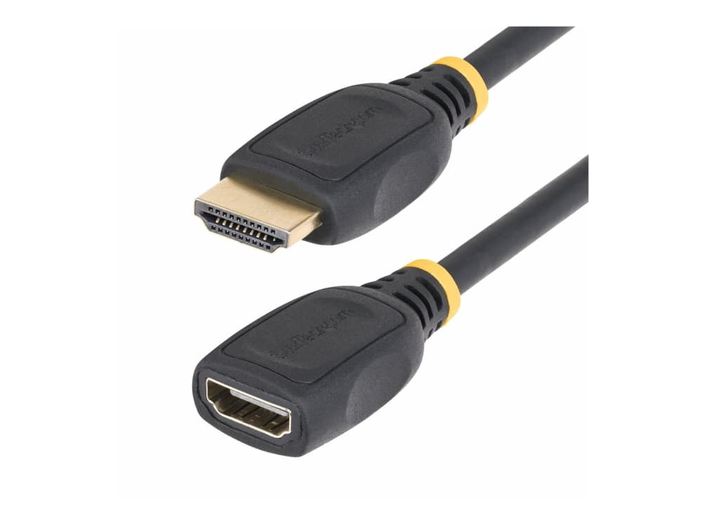 StarTech.com HD2MF3FL, 1 m, HDMI-tyyppi A (vakio), HDMI-tyyppi A (vakio), Äänen paluukanava (ARC), musta