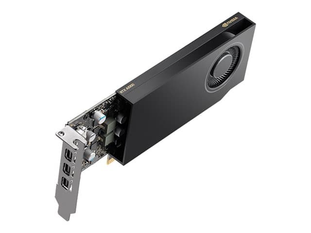 PNY RTX A1000, RTX A1000, 8 GB, GDDR6, 128 bittiä, 7680 x 4320 pikseliä, PCI Express x8 4.0