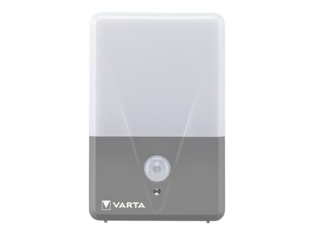 Varta 16634 101 421, Seinävalaistus ulkotiloihin, Harmaa, Valkoinen, Akryylinitriilibutadieenistyreeni (ABS), IP44, Liiketunnistin, Pudotuksen kestävä, Iskunkestävä, Roisketiivis
