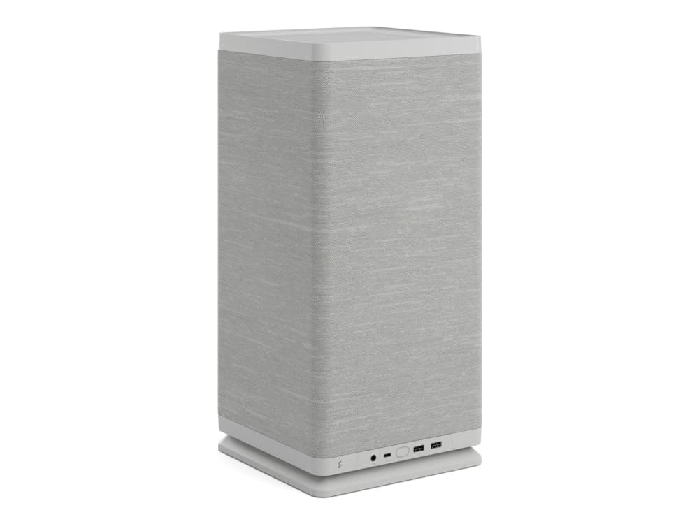 Fractal Design Mood - PC-kotelo - mini ITX - ei virtalähdettä (SFX / SFX-L) - vaaleanharmaa - USB/Audio/Mic