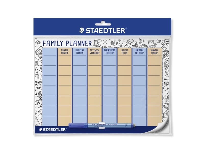 Staedtler Lumocolor® perhekalenterisarja 641 FP Perhekalenteri saksa, englanti DIN A4 1 viikko/1 sivu 1 kpl