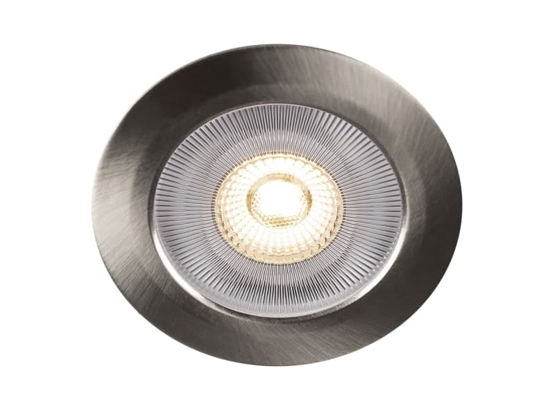 Alice 12V Upotettava alasvalo 3000K IP44 340lm Borstad teräs 1 kpl