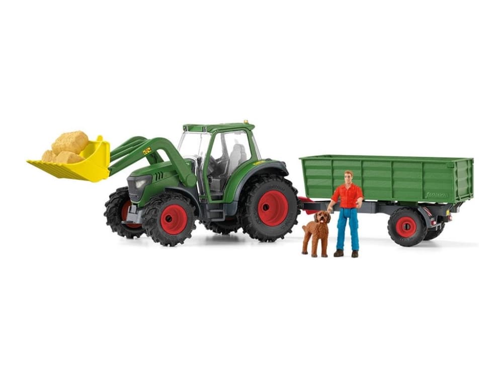 Schleich Traktori perävaunun kanssa