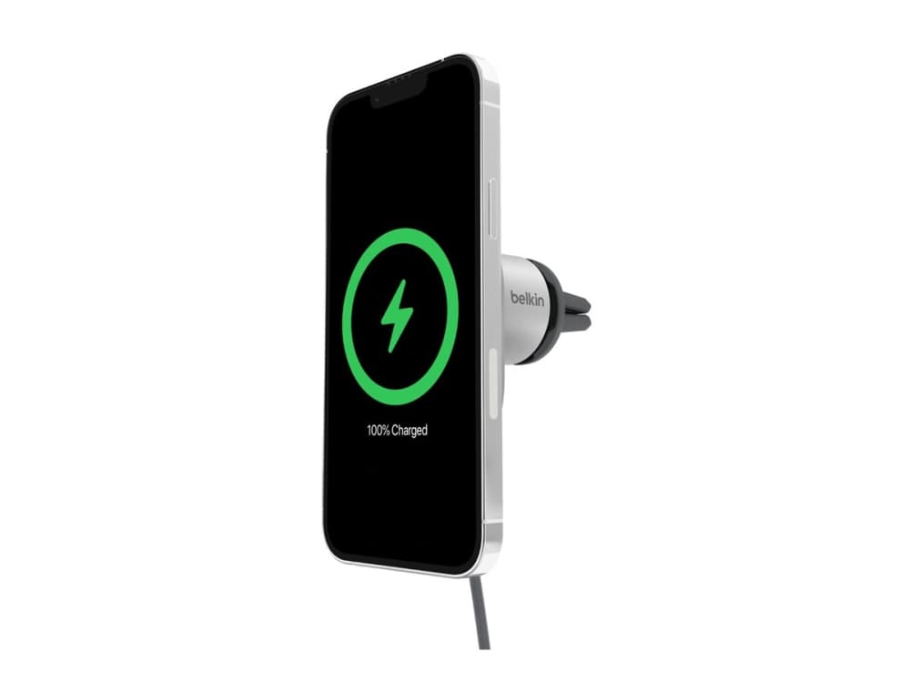Belkin BoostCharge Pro, Auto, USB, Langaton lataaminen, 1,5 m, Hopea, Valkoinen