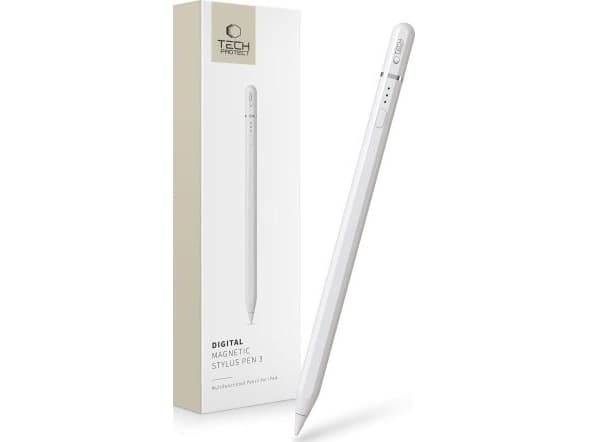 Tech-Protect Digital Magnetic Stylus Pen 3 magneettikynä iPadille - valkoinen
