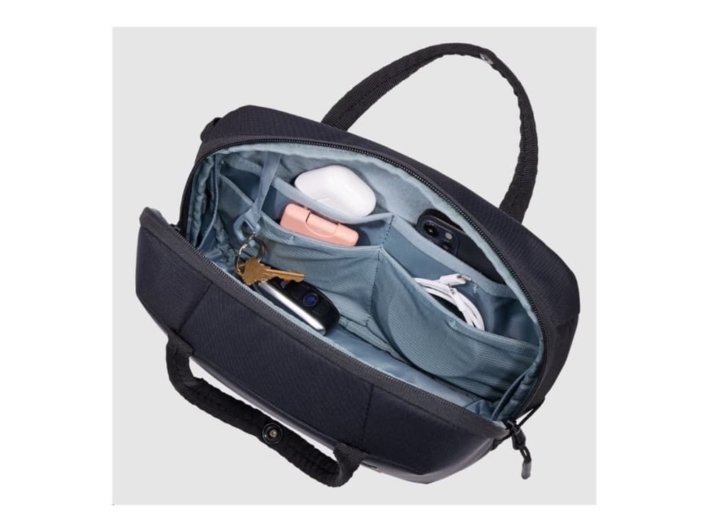 Thule Subterra 2 TSCB405 Black, Unisex, Olkalaukku, Vetoketju, Takatasku, Käyntikortti, Matkapuhelintasku, Asiakirjatasku, Avaintasku, USB-tikkutasku, Kambodza