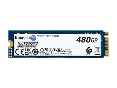 Kingston Technology 480G DC2000B PCIe 4.0 M.2 2280 Enterprise SSD, 480 GB, M.2, 7000 MB/s