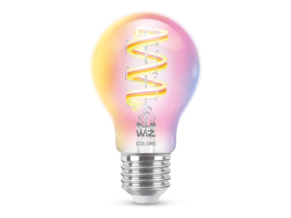 WiZ Filament-lamppu kirkas 40W A60 E27, Älylamppu, Läpinäkyvä, E27, Valkoinen, 470 lm, 6,3 W