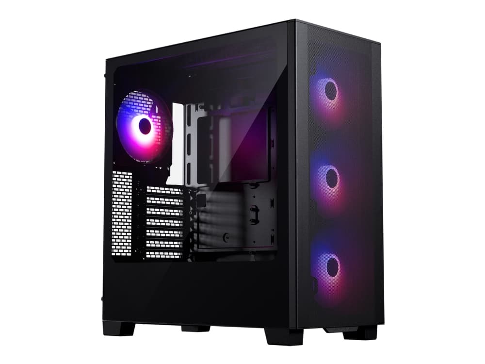 Phanteks XT Pro Ultra, Midi Tower, PC, musta, ATX, EATX, mikro ATX, Mini-ITX, Terästä, Karkaistu lasi, Pelaaminen