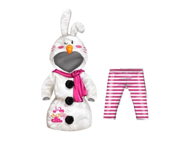 Dolly Moda puku Lumiukko 43cm