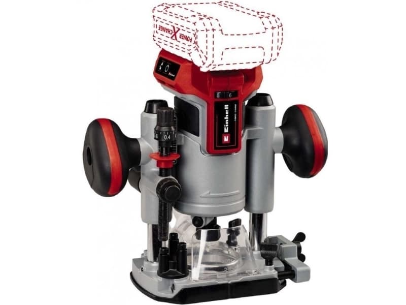 Einhell TP-RO 18 Set Li BL, Harjaton, musta, Punainen, Hopea, 30000 RPM, 6, 8 (5/16), 3,5 cm, Akku - SOLO