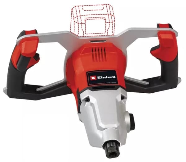 Einhell TP-MX 18-2, Huhmare, Maali, musta, Punainen, Vaihe, Harjaton moottori, 450 RPM, 720 RPM - SOLO