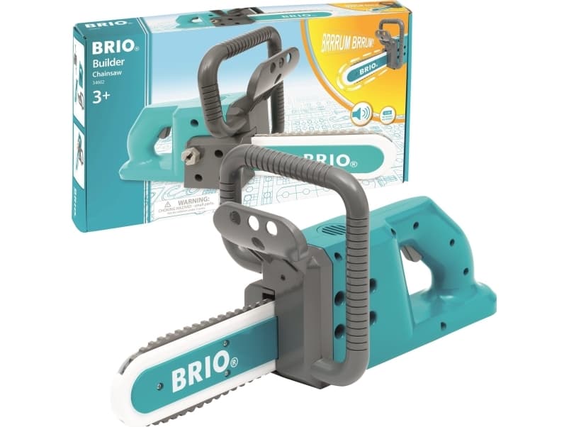 Brio Builder chainsaw, construction toy