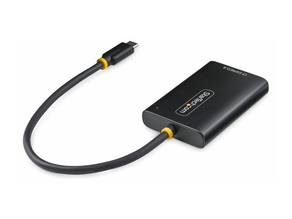 StarTech.com 1B-USB-C-CFE-ADAPTER, CFexpress tyyppi B, musta, 10000 Mbit/s, USB 3.2 Gen 2 Type-C, USB, 45 mm
