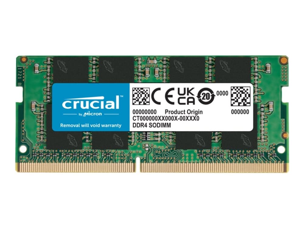 Crucial - DDR4 - modul - 8 GB - SO DIMM 260-PIN - 3200 MHz / PC4-25600 - CL22 - ikke bufferet - ikke-ECC