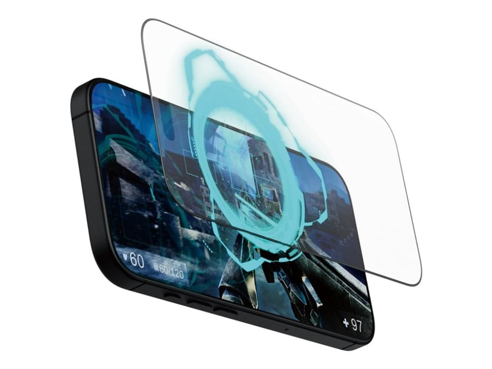 PanzerGlass ® Gaming Screen Protector iPhone 16 Pro | Ultra-Wide Fit, Apple, Apple - iPhone 16 Pro, Asennus kuivana, Naarmuuntumisenkestävä, Iskunkestävä, Läpinäkyvä, 1 kpl
