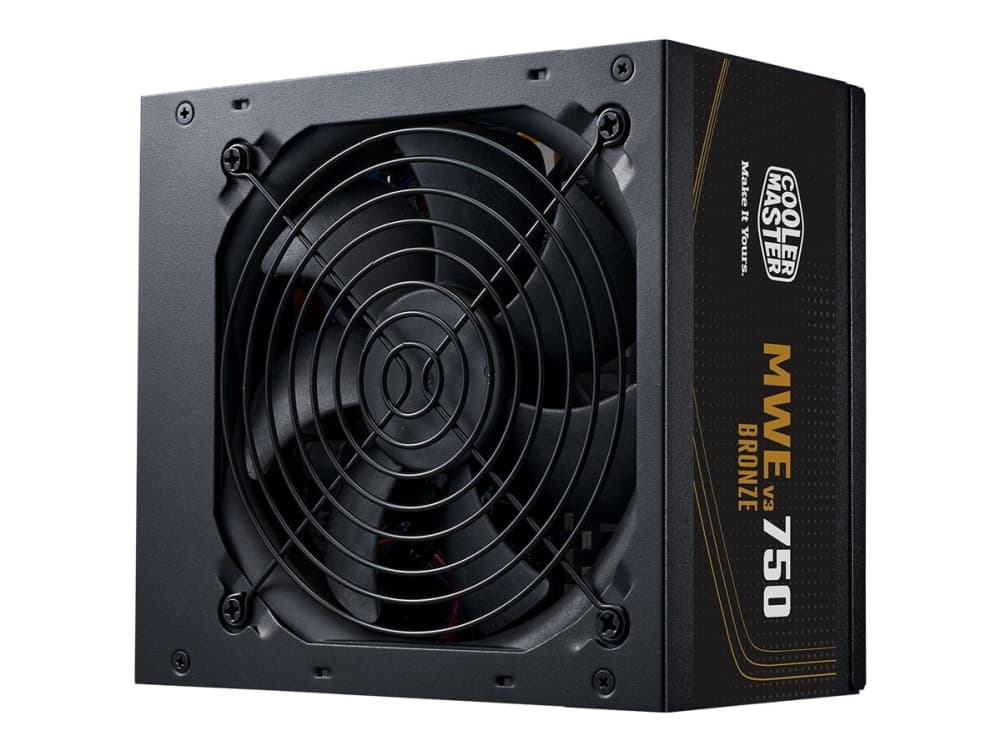Cooler Master MWE Bronze V3 750 - Virtalähde (sisäinen) - ATX12V 3.1/ EPS12V - 80 PLUS Bronze - AC 100-240 V - 750 Watt - aktiivinen PFC - Eurooppa