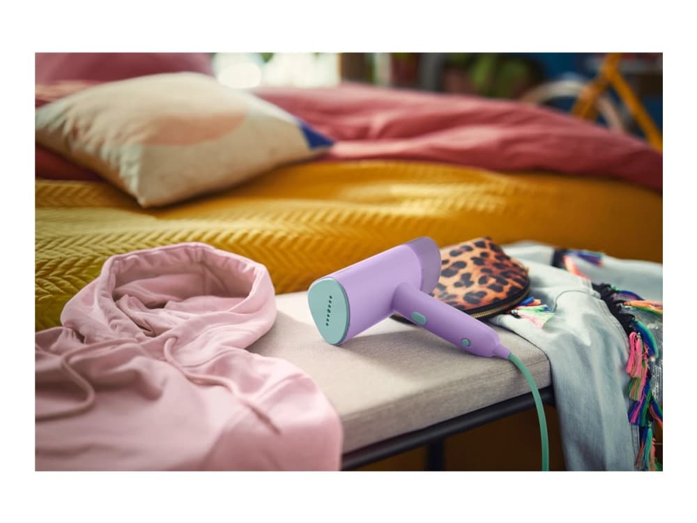 Philips 3000 series STH3010/30 Käsikäyttöinen höyrylaite, Käsikäyttöinen vaatehöyrylaite, 0,1 L, 0,5 min, violetti, painikkeet, 20 g/min