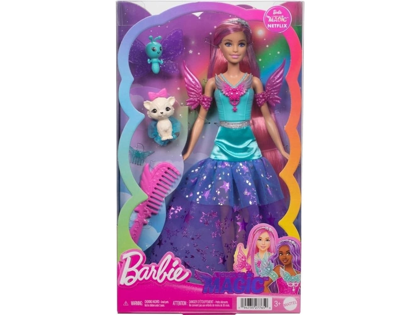 Mattel Barbie Magic Movie -nukke eläinten kanssa JCW48